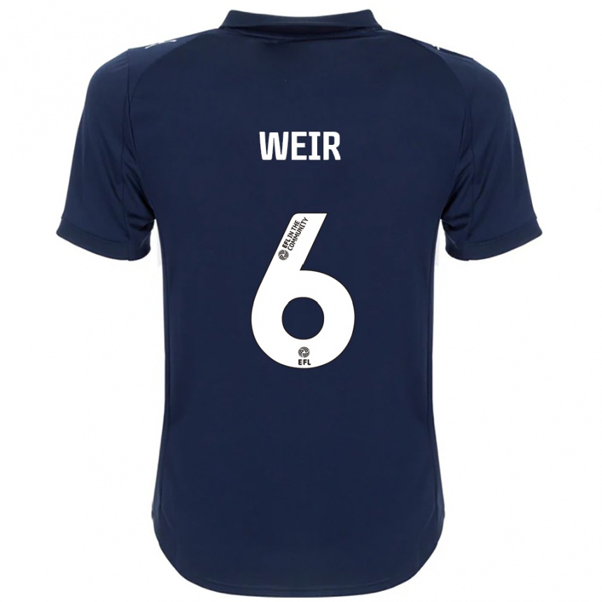 נשים כדורגל ג'נסן וייר #6 כחול נייבי לבן הרחק ג'רזי 2025/26 נשים כדורגל ג'נסן וייר #6 כחול נייבי לבן הרחק ג'רזי 2025/26