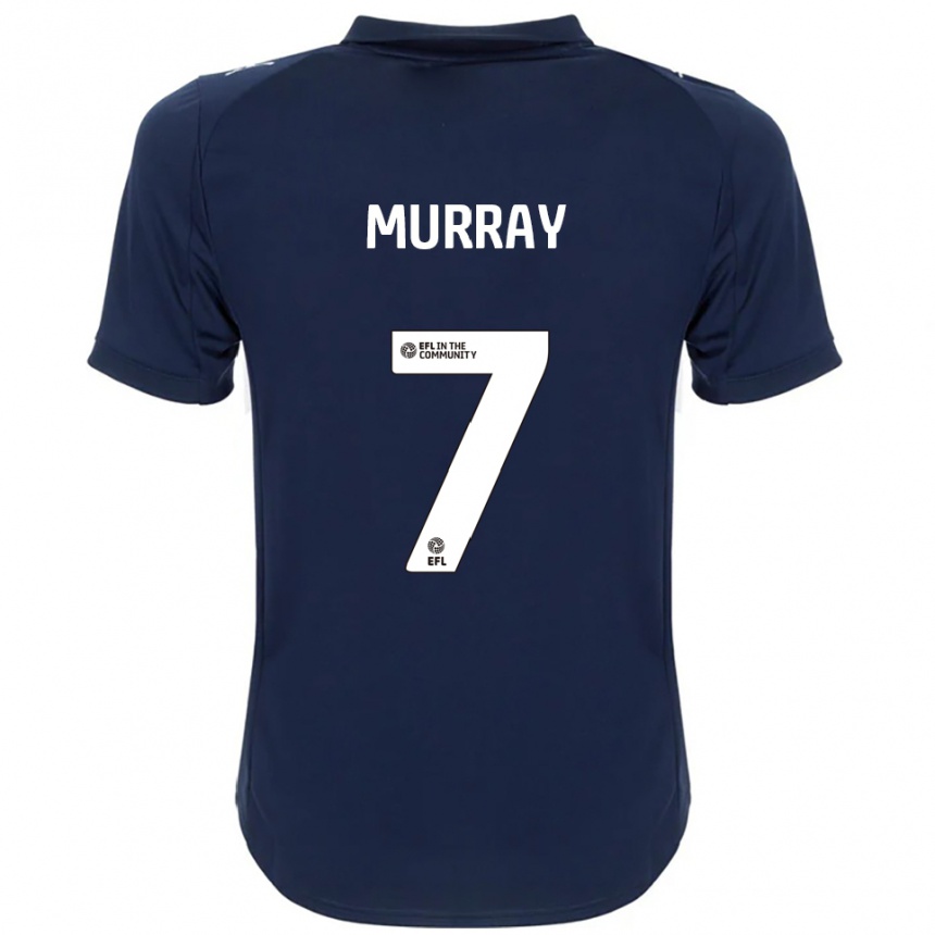 נשים כדורגל פרייזר מוראי #7 כחול נייבי לבן הרחק ג'רזי 2025/26