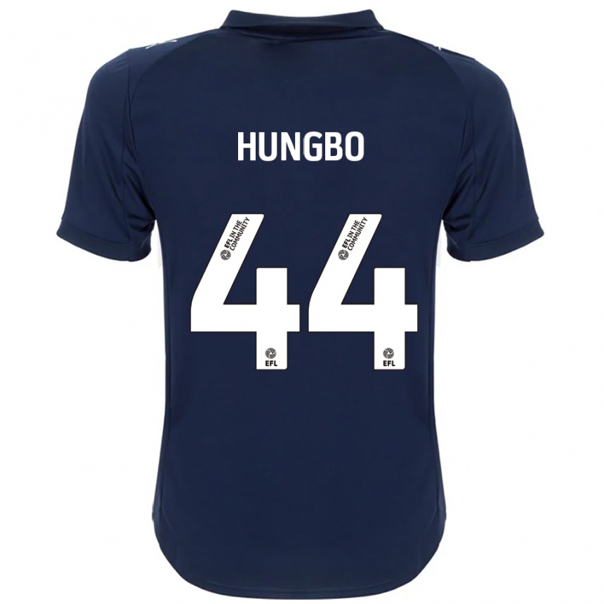 נשים כדורגל ג'וזף הונגבו #44 כחול נייבי לבן הרחק ג'רזי 2025/26