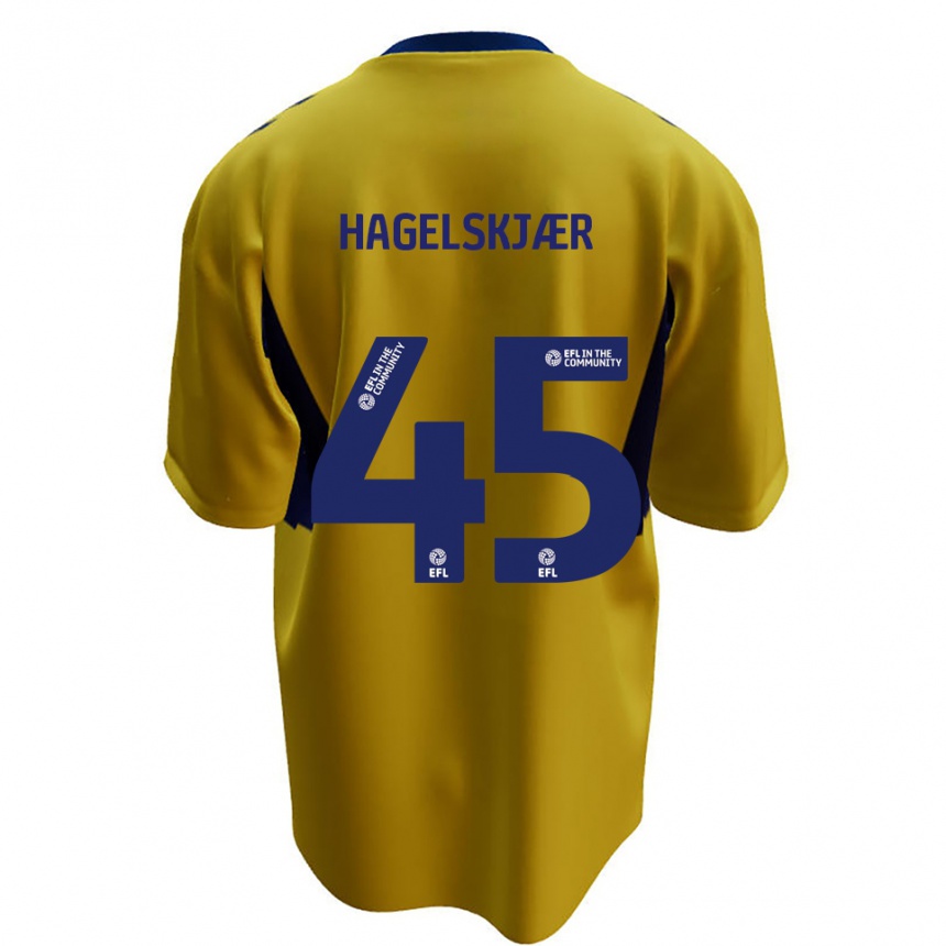 נשים כדורגל אנדרס הלסקר #45 צהוב כחול הרחק ג'רזי 2025/26