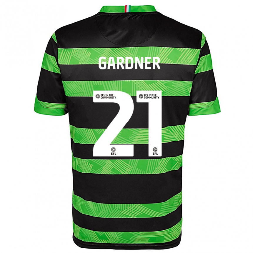 נשים כדורגל רמי גרדנר #21 שחור ירוק הרחק ג'רזי 2025/26