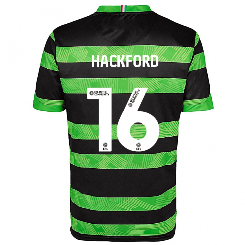 נשים כדורגל אנטווין הקפורד #16 שחור ירוק הרחק ג'רזי 2025/26