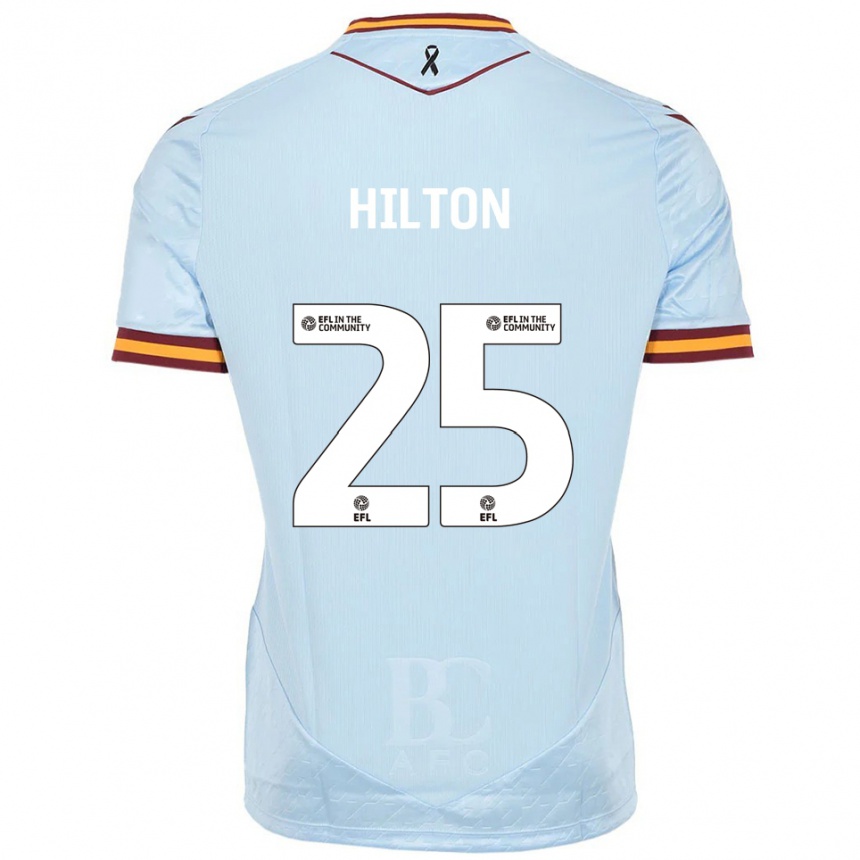 נשים כדורגל ג׳ו הילטון #25 תכלת הרחק ג'רזי 2025/26