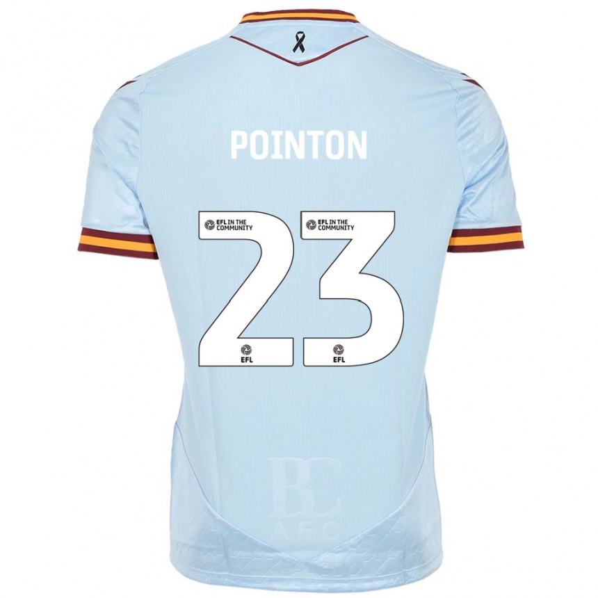 נשים כדורגל בובי פוינטון #23 תכלת הרחק ג'רזי 2025/26