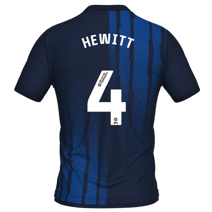 נשים כדורגל אליוט יואיט #4 כחול נייבי לבן הרחק ג'רזי 2025/26