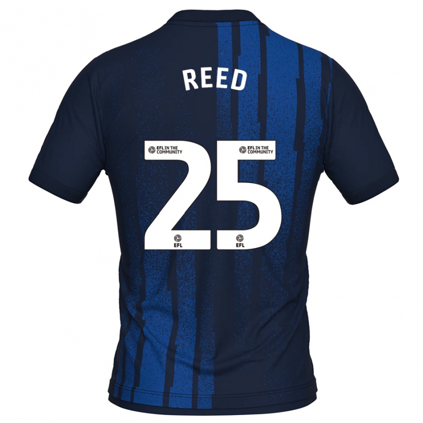 נשים כדורגל Louis Reed #25 כחול נייבי לבן הרחק ג'רזי 2025/26