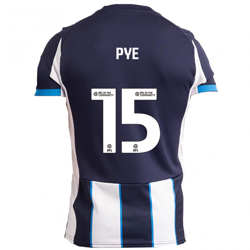 נשים כדורגל אית'ן פיי #15 לבן כחול נייבי הרחק ג'רזי 2025/26