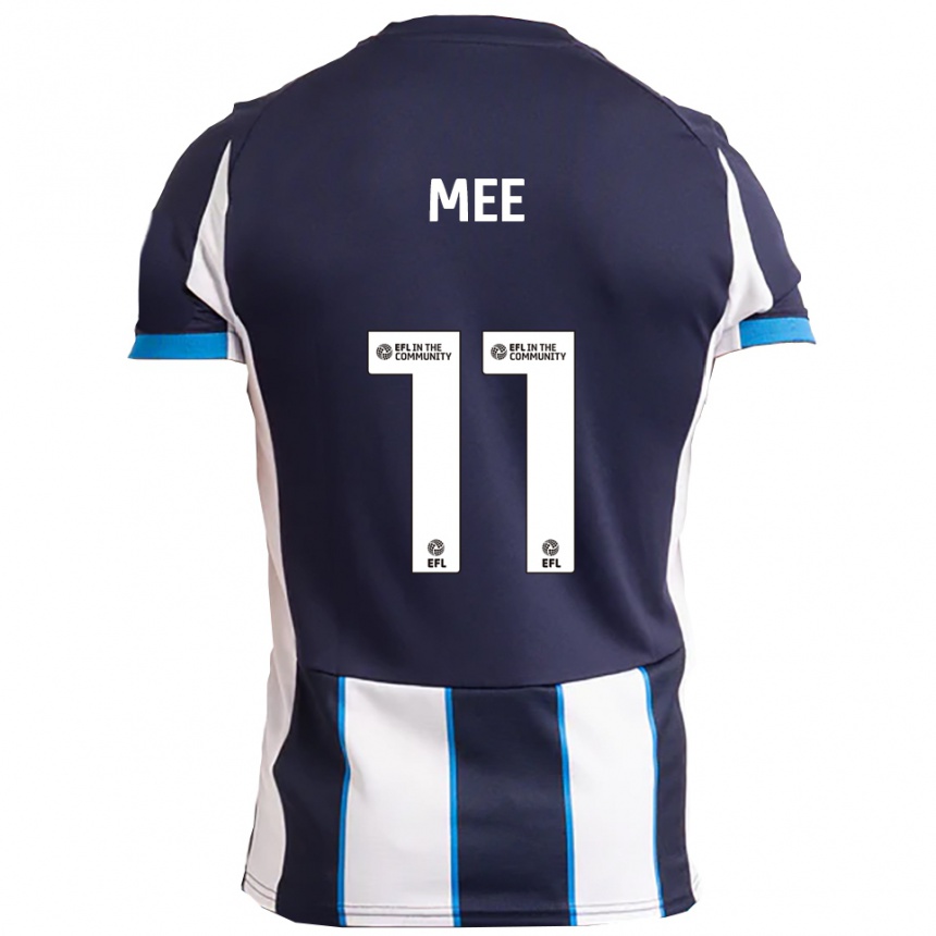 נשים כדורגל אשטון לוקס מי #11 לבן כחול נייבי הרחק ג'רזי 2025/26