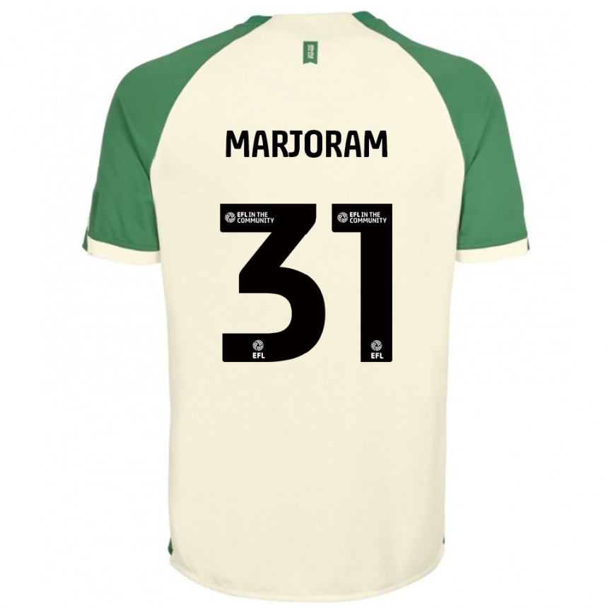 נשים כדורגל Sophie Marjoram #31 לבן שמנת ירוק הרחק ג'רזי 2025/26