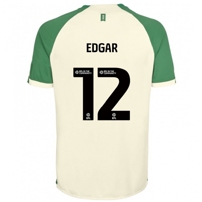 נשים כדורגל Sammy Edgar #12 לבן שמנת ירוק הרחק ג'רזי 2025/26