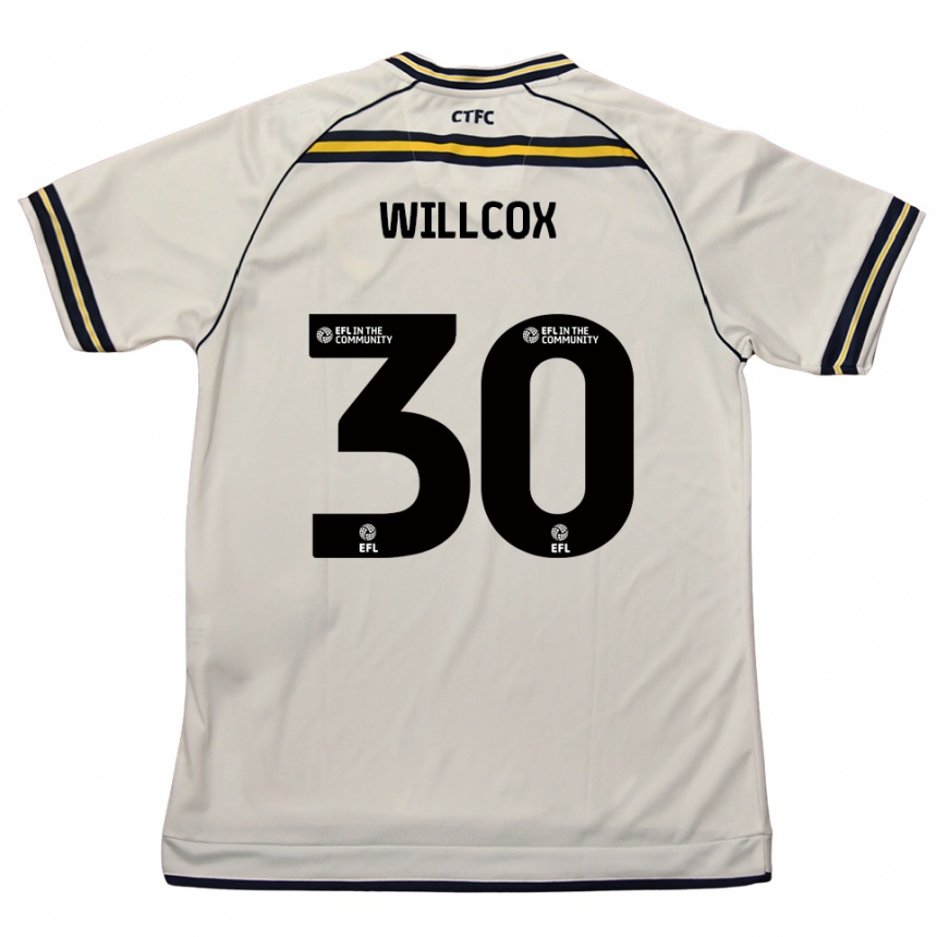 נשים כדורגל פרדי ווילקוקס #30 לבן כחול נייבי הרחק ג'רזי 2025/26