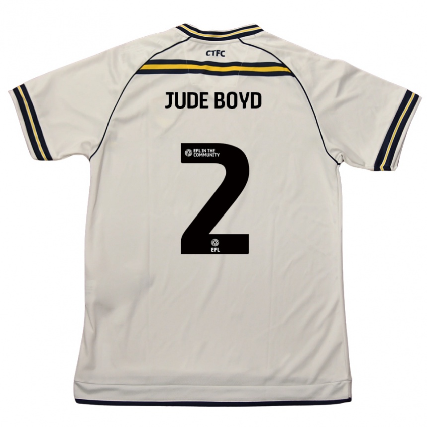 נשים כדורגל ארקל ג׳וד-בויד #2 לבן כחול נייבי הרחק ג'רזי 2025/26