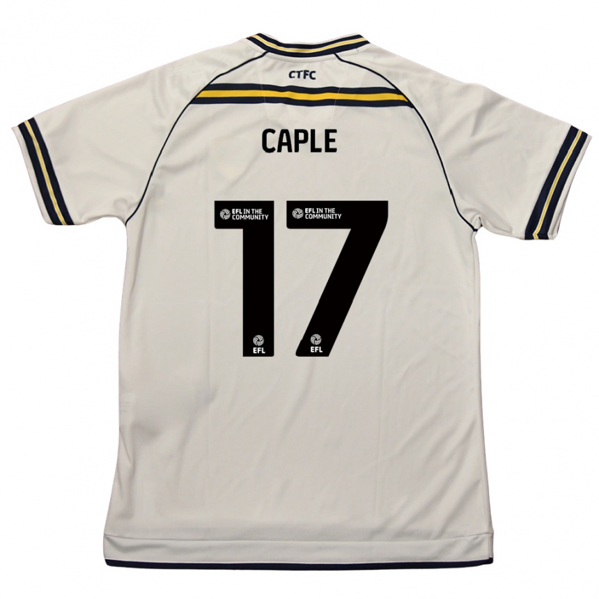 נשים כדורגל Charlie Caple #17 לבן כחול נייבי הרחק ג'רזי 2025/26