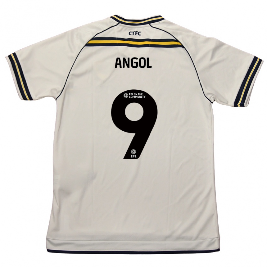 נשים כדורגל לי אנגול #9 לבן כחול נייבי הרחק ג'רזי 2025/26