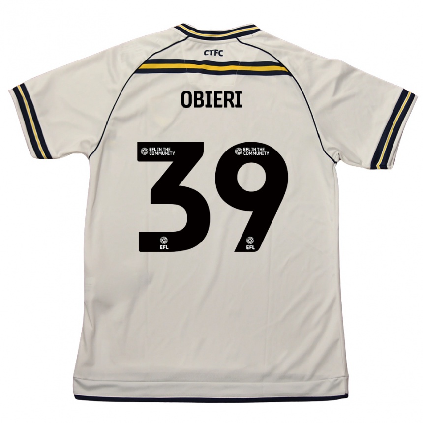 נשים כדורגל Sopuruchukwu Obieri #39 לבן כחול נייבי הרחק ג'רזי 2025/26