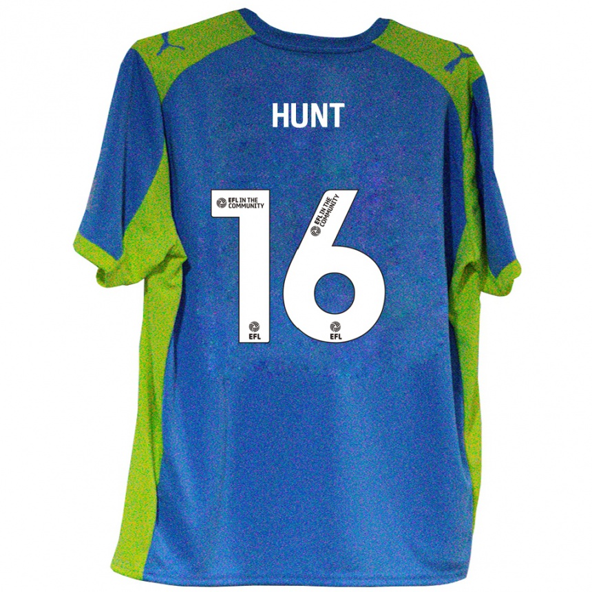 נשים כדורגל מקנזי ג׳יימס האנט #16 תכלת צהוב הרחק ג'רזי 2025/26