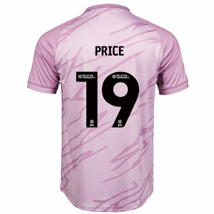 נשים כדורגל ג'ק פרייס #19 ורוד שחור הרחק ג'רזי 2025/26