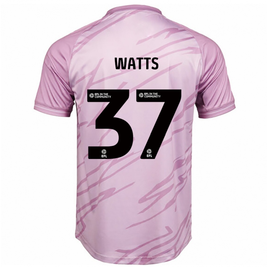 נשים כדורגל הארווי ווטס #37 ורוד שחור הרחק ג'רזי 2025/26 נשים כדורגל הארווי ווטס #37 ורוד שחור הרחק ג'רזי 2025/26