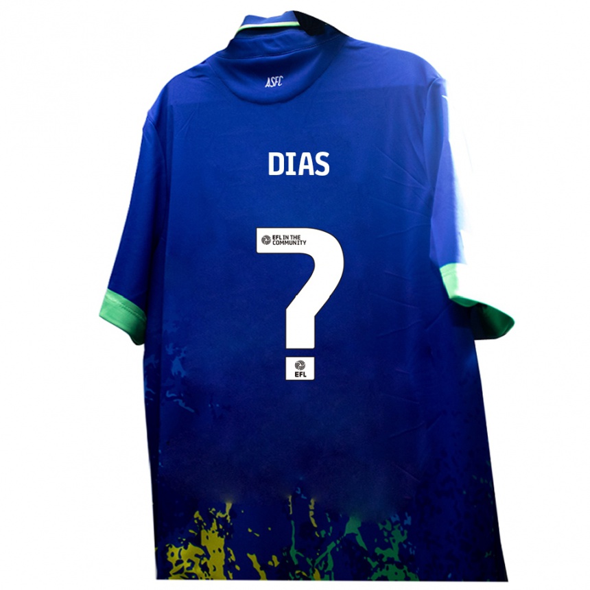 נשים כדורגל Diego Dias #0 כחול צהוב הרחק ג'רזי 2025/26