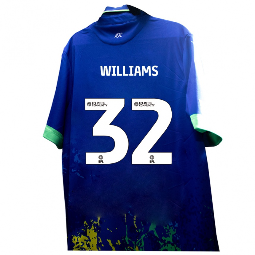 נשים כדורגל Lennox Williams #32 כחול צהוב הרחק ג'רזי 2025/26