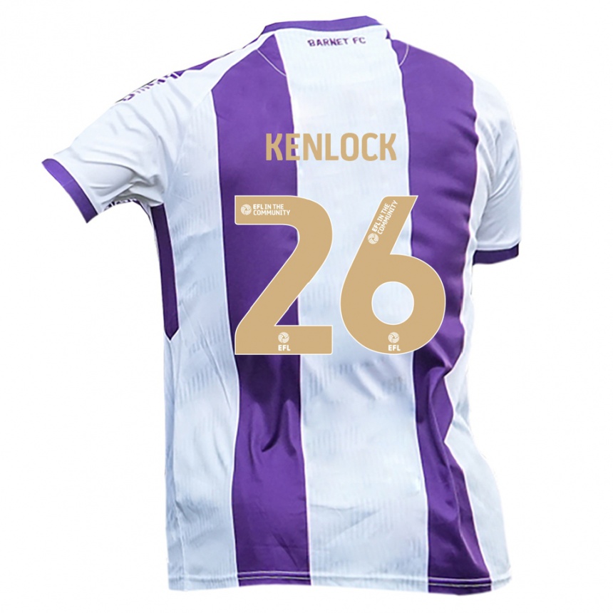 נשים כדורגל מיילס קנלוק #26 לבן סגול הרחק ג'רזי 2025/26