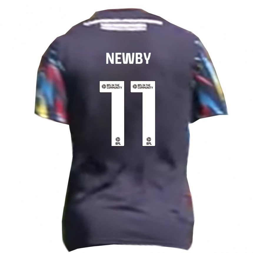 נשים כדורגל אליוט ניובי #11 כחול נייבי צהוב אדום הרחק ג'רזי 2025/26