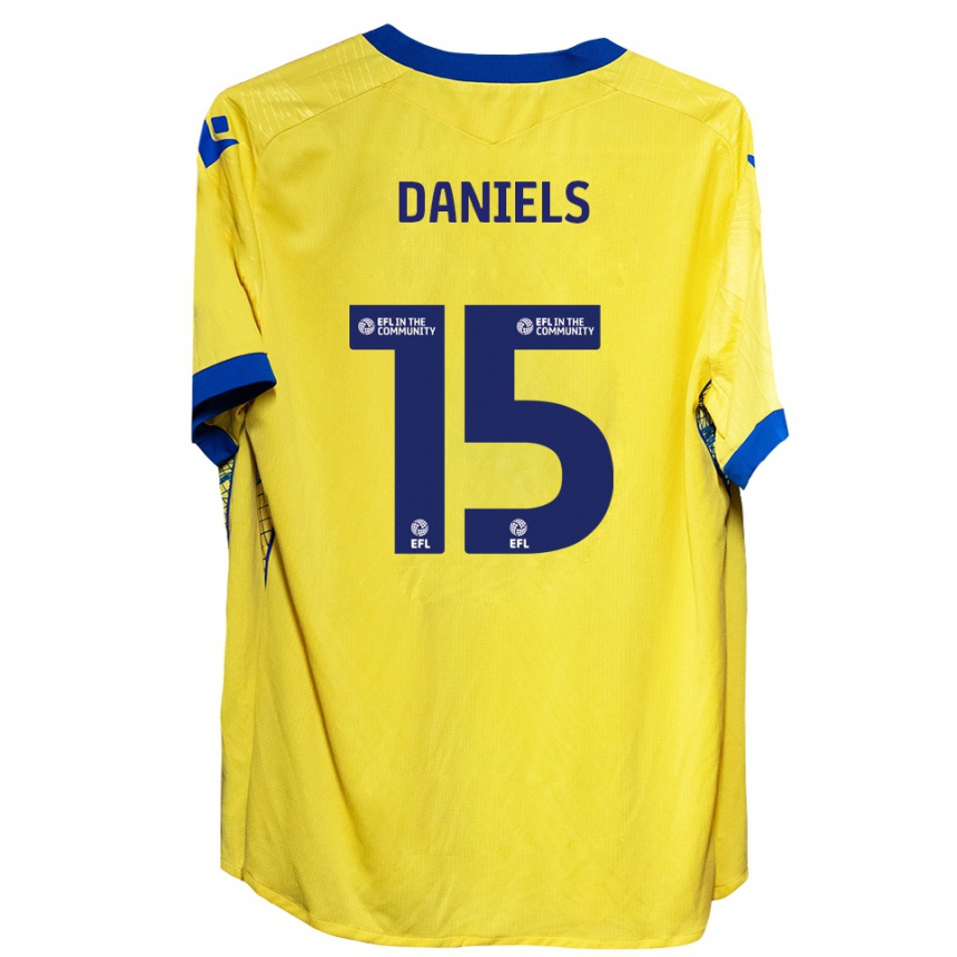 נשים כדורגל Learna Daniels #15 צהוב כחול הרחק ג'רזי 2025/26