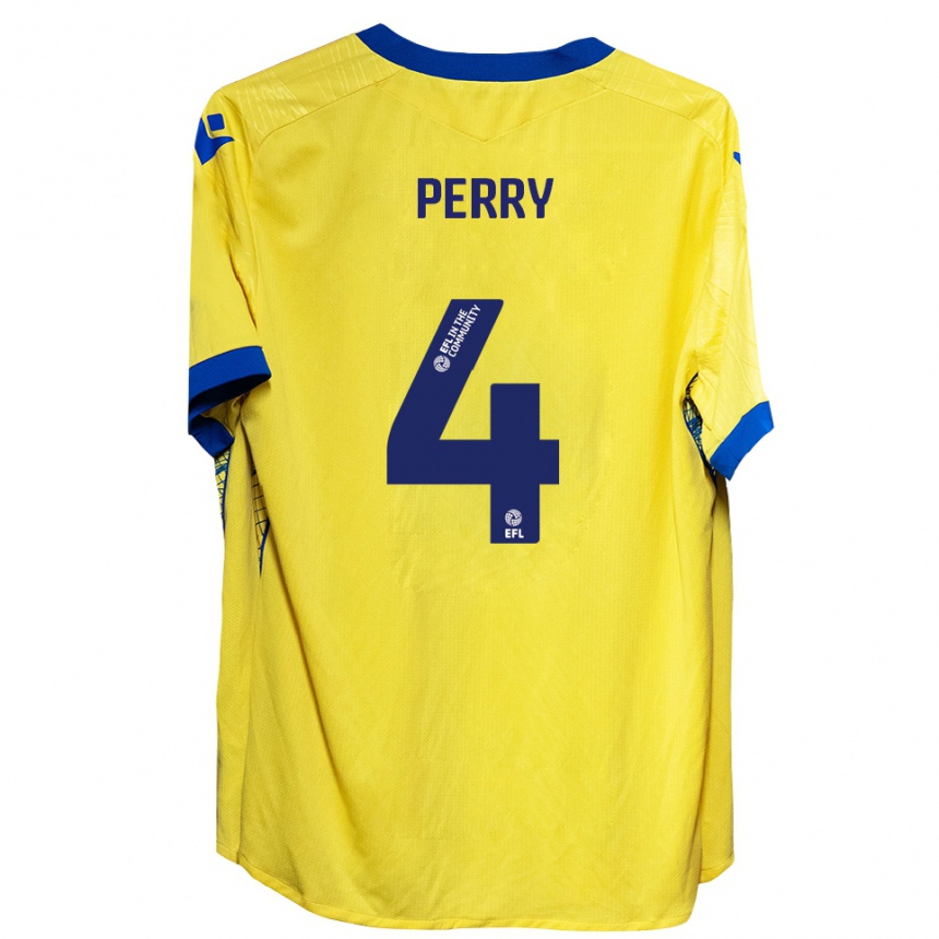 נשים כדורגל בן פרי #4 צהוב כחול הרחק ג'רזי 2025/26