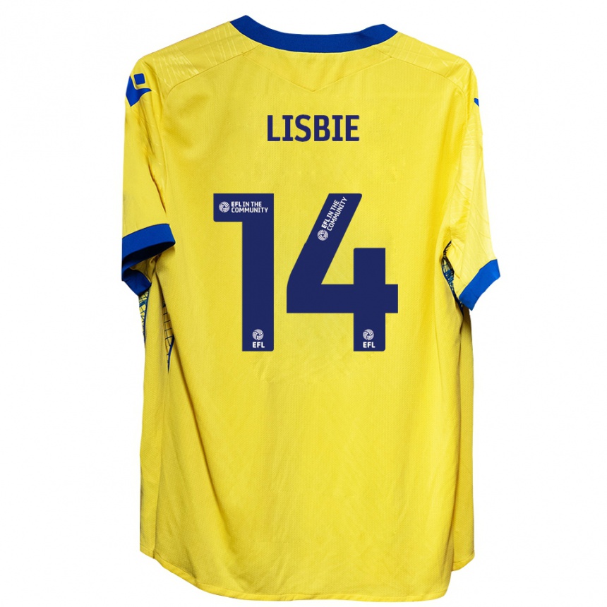 נשים כדורגל Kyreece Lisbie #14 צהוב כחול הרחק ג'רזי 2025/26