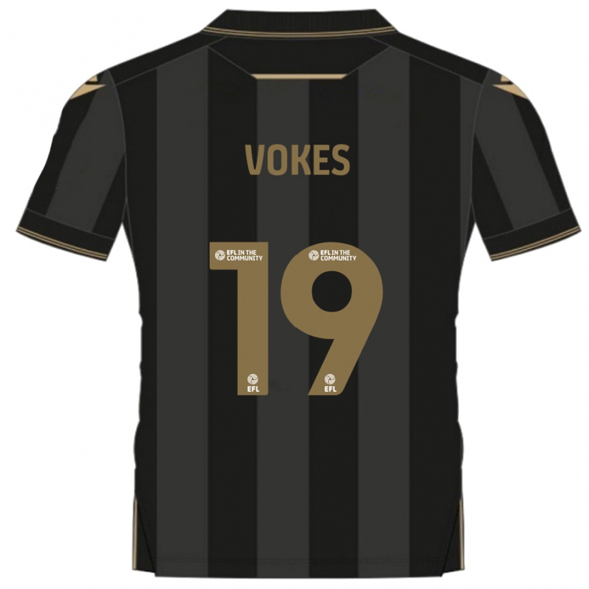 נשים כדורגל סם ווקס #19 שחור זהב הרחק ג'רזי 2025/26