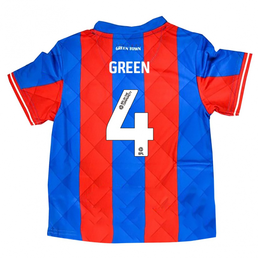 נשים כדורגל קירן גרין #4 כחול אדום לבן הרחק ג'רזי 2025/26