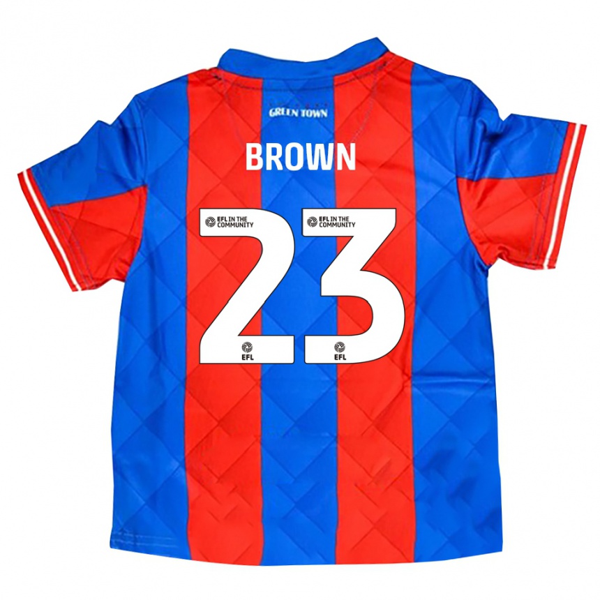 נשים כדורגל Henry Brown #23 כחול אדום לבן הרחק ג'רזי 2025/26