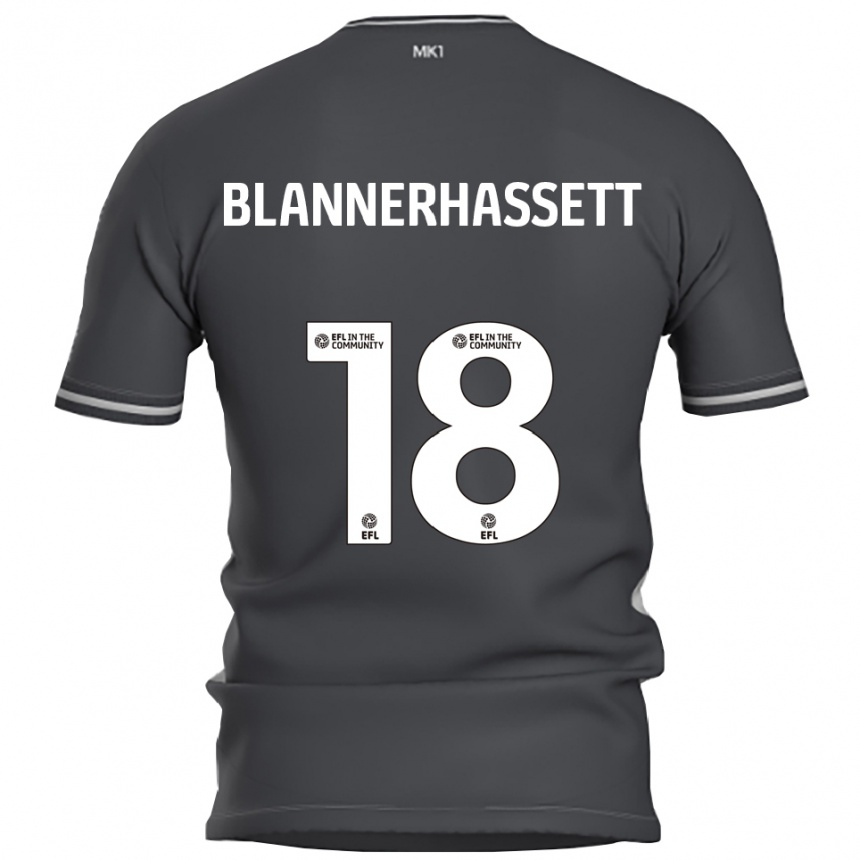 נשים כדורגל Tommy Blannerhassett #18 אפור כסוף הרחק ג'רזי 2025/26