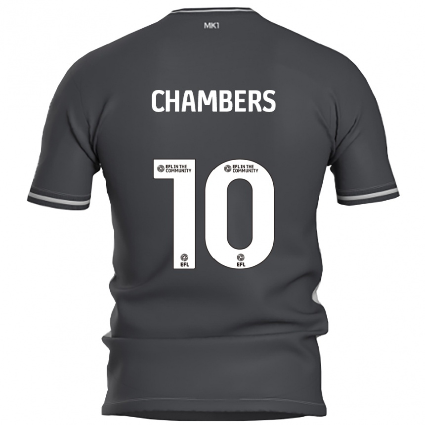 נשים כדורגל T'yanna Chambers #10 אפור כסוף הרחק ג'רזי 2025/26