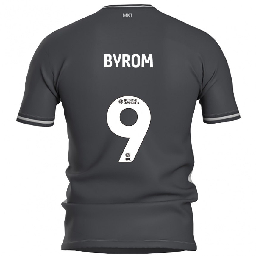 נשים כדורגל Sophie Byrom #9 אפור כסוף הרחק ג'רזי 2025/26