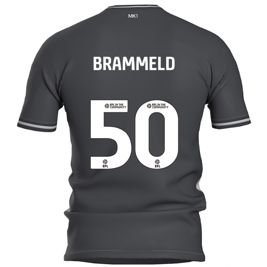 נשים כדורגל Michael Brammeld #50 אפור כסוף הרחק ג'רזי 2025/26