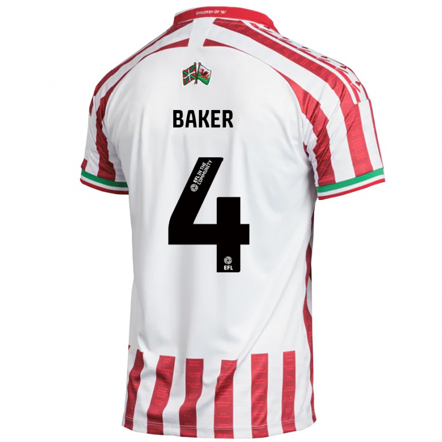 נשים כדורגל מת׳יו ריאן סיטורוס בייקר #4 אדום לבן הרחק ג'רזי 2025/26