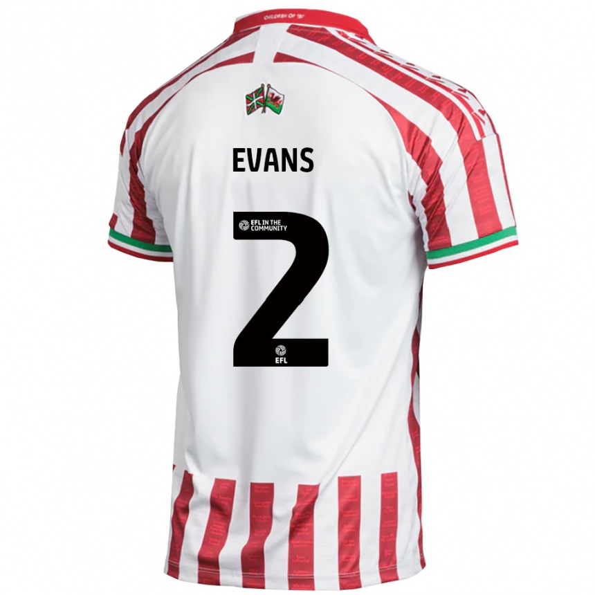 נשים כדורגל קמרון אוונס #2 אדום לבן הרחק ג'רזי 2025/26