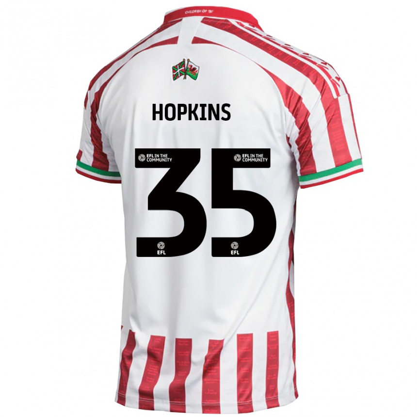 נשים כדורגל Bailey Hopkins #35 אדום לבן הרחק ג'רזי 2025/26