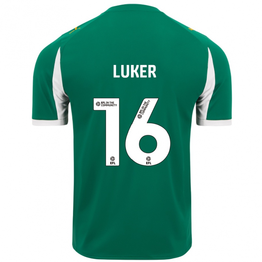 נשים כדורגל ג׳יידן לוקר #16 ירוק לבן הרחק ג'רזי 2025/26