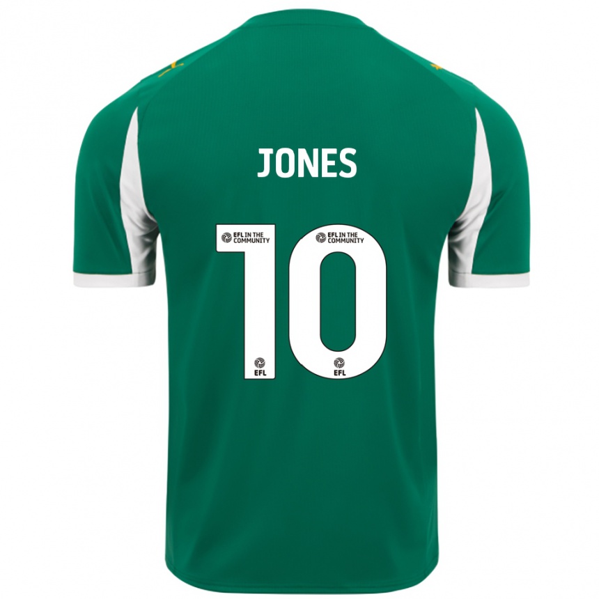 נשים כדורגל ג׳ודי ג׳ונס #10 ירוק לבן הרחק ג'רזי 2025/26
