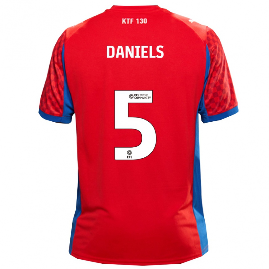 נשים כדורגל דונרבון דניאלס #5 אדום כחול הרחק ג'רזי 2025/26