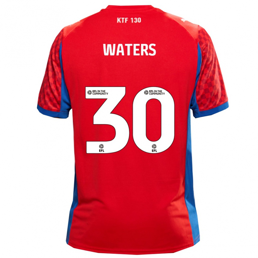 נשים כדורגל בילי ווטרס #30 אדום כחול הרחק ג'רזי 2025/26