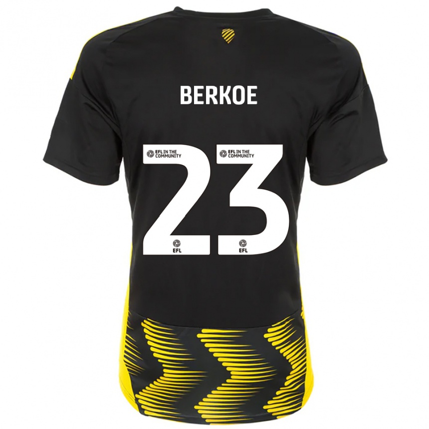 נשים כדורגל קווין ברקו #23 שחור צהוב הרחק ג'רזי 2025/26
