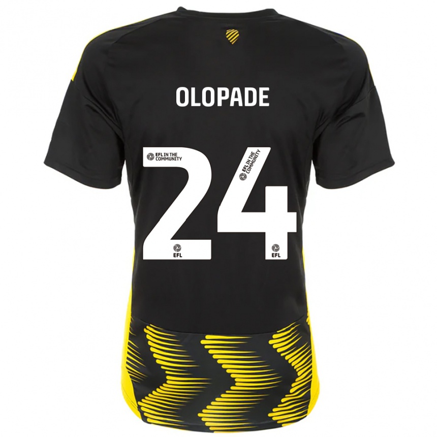 נשים כדורגל טוסין אולופדה #24 שחור צהוב הרחק ג'רזי 2025/26