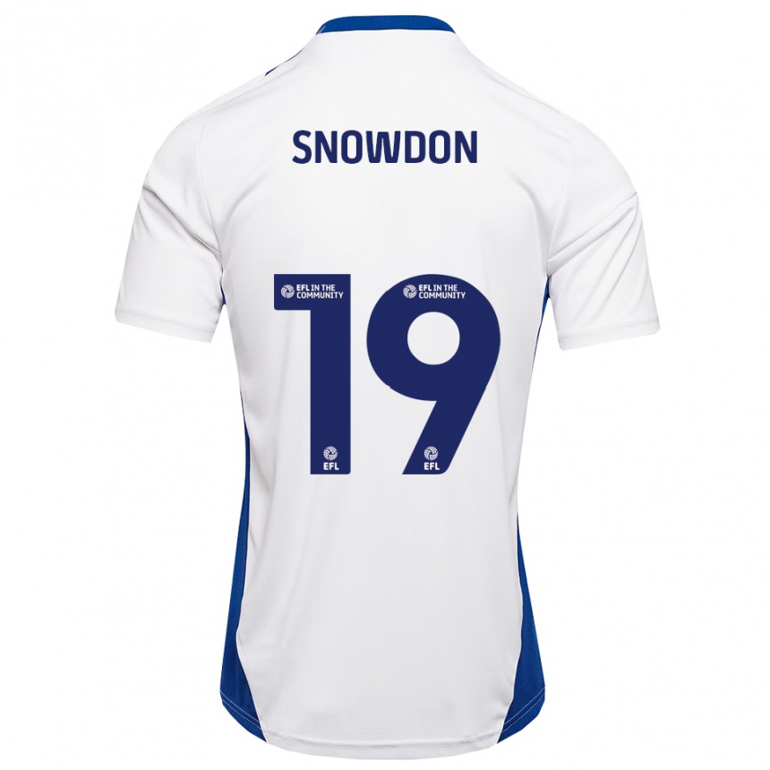 נשים כדורגל ג׳וסף לאונרד סנואודון #19 לבן כחול הרחק ג'רזי 2025/26