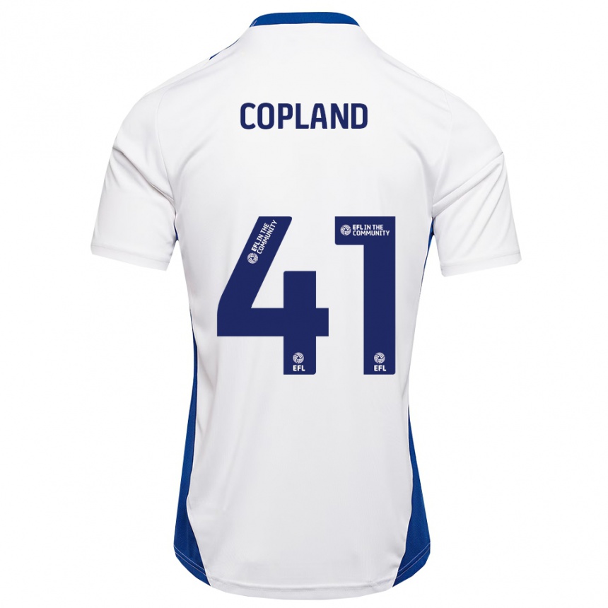 נשים כדורגל Jack Copland #41 לבן כחול הרחק ג'רזי 2025/26