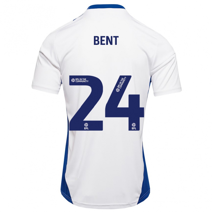 נשים כדורגל Steph Bent #24 לבן כחול הרחק ג'רזי 2025/26