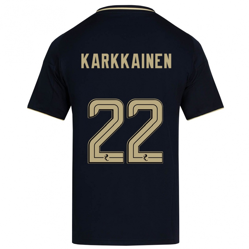 נשים כדורגל אלנה קרקאינן #22 כחול נייבי זהב הרחק ג'רזי 2025/26