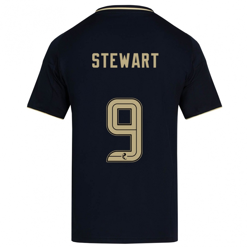 נשים כדורגל האנה סטיוארט #9 כחול נייבי זהב הרחק ג'רזי 2025/26